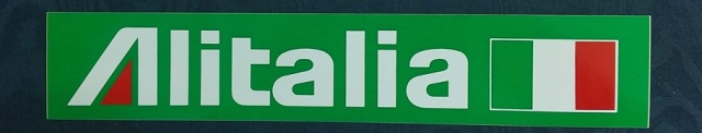 エアライン角ステッカー(大)Alitalia