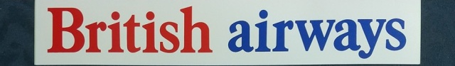 エアライン角ステッカー(大)British