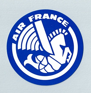 エアライン丸ステッカー(中)AIR FRANCE