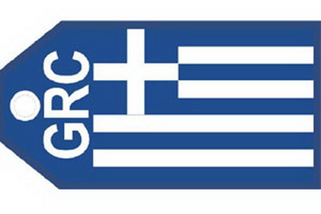 ラゲッジタグ - Greece Flag（ギリシャ）