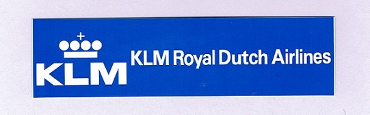 エアライン角ステッカー(小)KLM