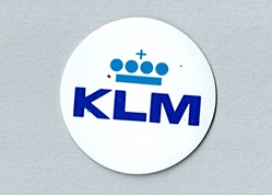 エアライン丸ステッカー(小)KLM