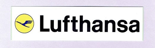 エアライン角ステッカー(小)Lufthansa