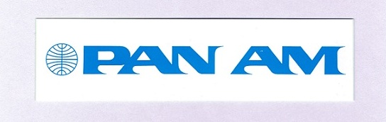 エアライン角ステッカー(小)PANAM