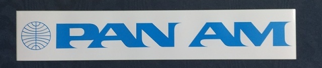 エアライン角ステッカー(大)PANAM