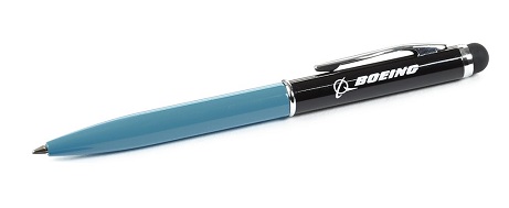 Boeing Mini Ballpoint/Stylus Twist Pen(ブルー)