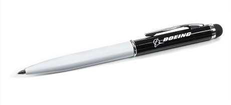 Boeing Mini Ballpoint/Stylus Twist Pen(ホワイト)