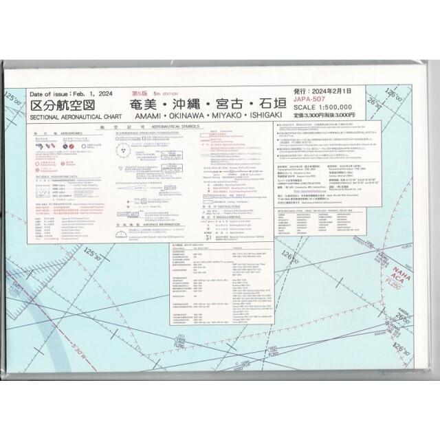 区分航空図 東海・南関東・小笠原・硫黄島