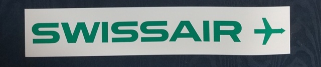 エアライン角ステッカー(大)SWISS AIR
