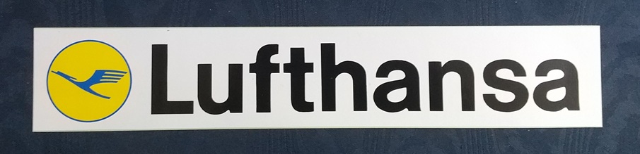 エアライン角ステッカー(大)Lufthansa