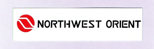 エアライン角ステッカー(小)NORTHWEST