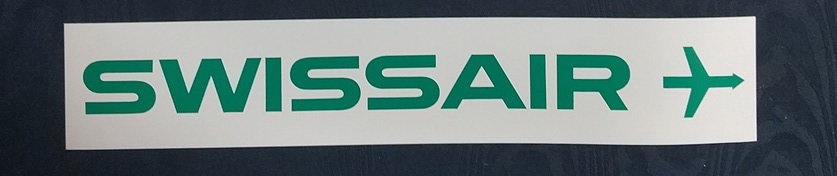 エアライン角ステッカー(大)SWISS AIR