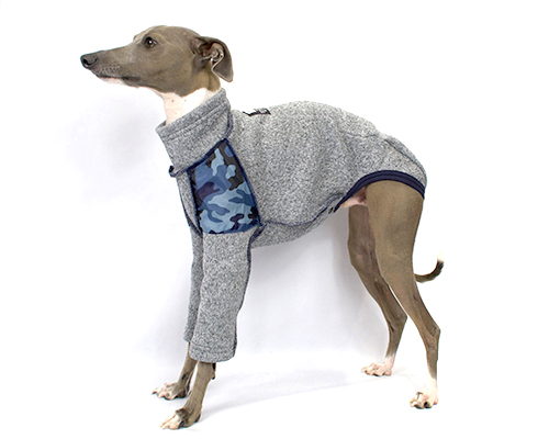 ショルダーパッチニット　ウィペットサイズ