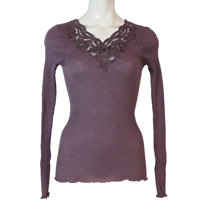 【Madiva】【マディバ】 PHOEBE　シルク＆ウール　長袖トップ　TROPEA