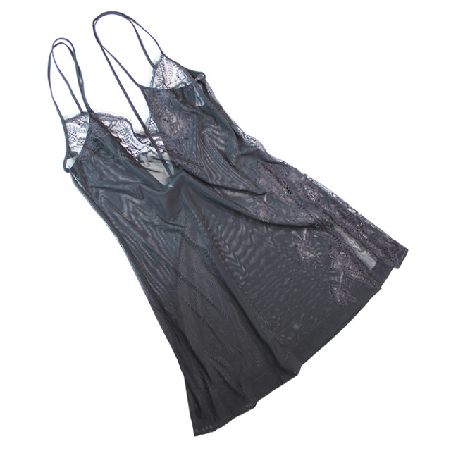 【COTTON CLUB】【コットンクラブ】 1QP　チュールスリップ　BLACK