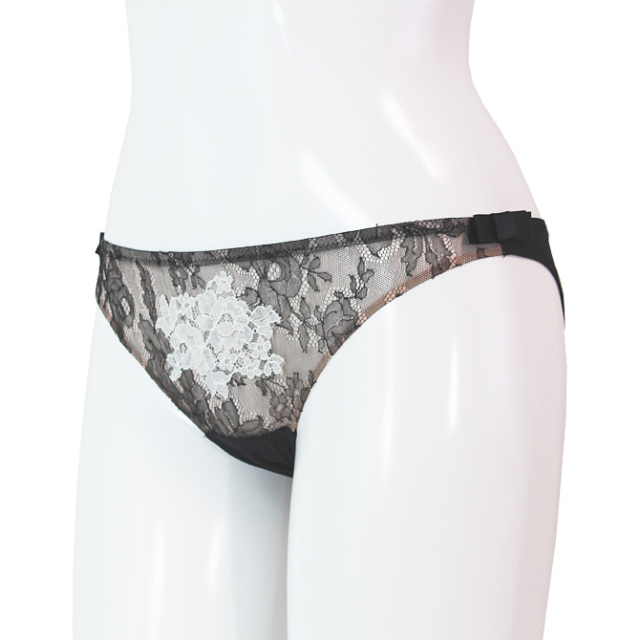 【Chantal Thomass】【シャンタルトーマス】06270　ビキニショーツ　Black/Ivory