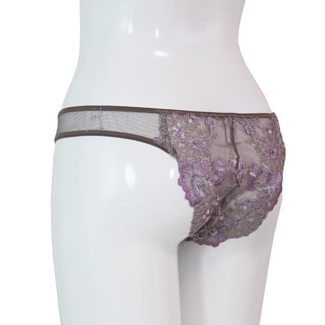 EXILIA ブラ　タンガ　セット ストレッチレース ブラ&ショーツ2枚セット 花柄 総レース&タンガ