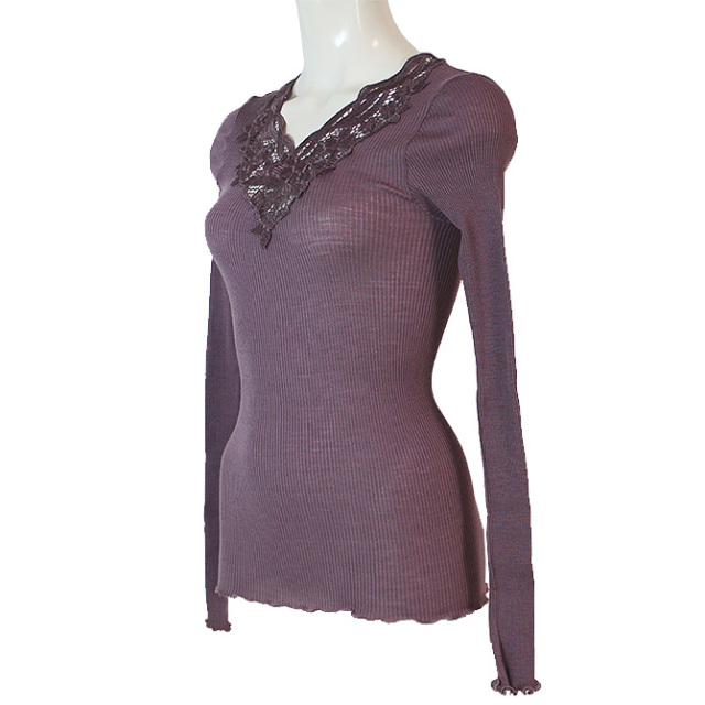 【Madiva】【マディバ】 PHOEBE　シルク＆ウール　長袖トップ　TROPEA