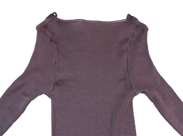 【Madiva】【マディバ】 PHOEBE　シルク＆ウール　長袖トップ　TROPEA