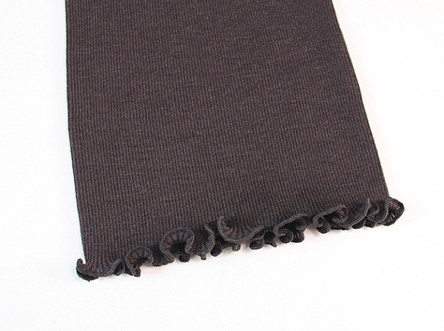 【Oscalito】【オスカリート】3410 シルクxウール レース付きタンクトップ　Moka