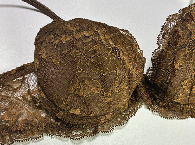 【STUDIO SHINNO】【スチューディオシンノ】 0880　総レース ダブルパットブラ　 ブロンズ