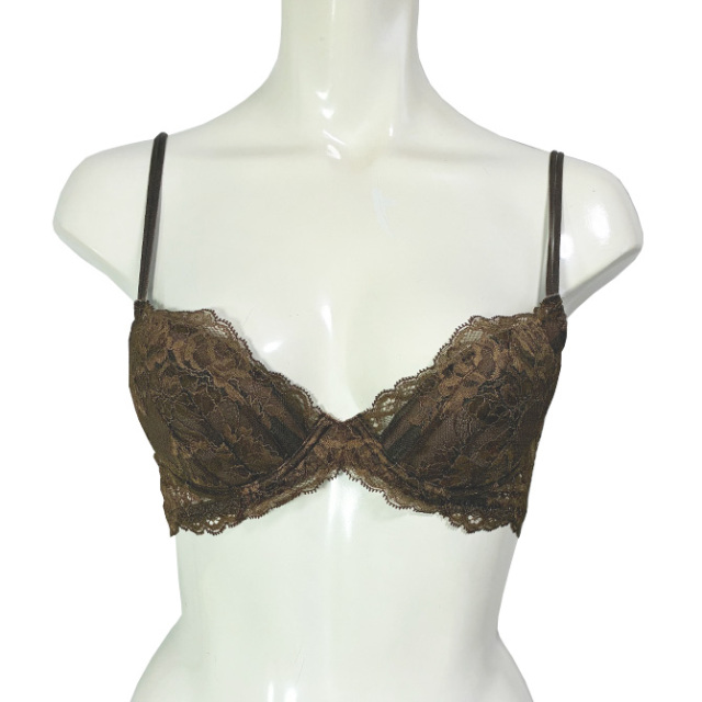 【STUDIO SHINNO】【スチューディオシンノ】 0880　総レース ダブルパットブラ　ブロンズ