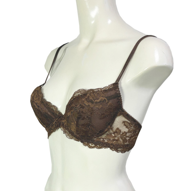 【STUDIO SHINNO】【スチューディオシンノ】 0880　総レース ダブルパットブラ　ブロンズ