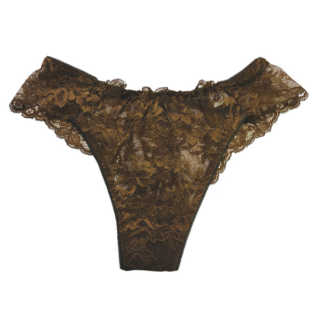 【STUDIO SHINNO】【スチューディオシンノ】 0882　総レースタンガ ２（Mサイズ）ブロンズ