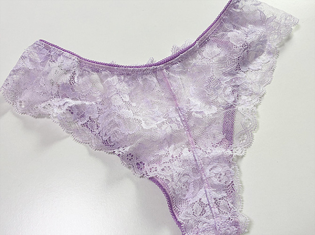 【STUDIO SHINNO】【スチューディオシンノ】 0882　総レースタンガ ２（Mサイズ）ライラック