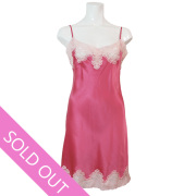 【Aubade】《Crepuscule Satine》VI40　シルクスリップ　Pink Fizz