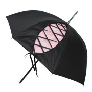 ChantalThomassシャンタルトーマスパゴタフリル傘ストライプブラック