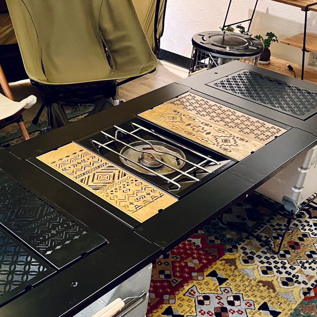 【SALE 10%OFF】シェルコン50 ブリッジアイアンフレーム 【 フィールドラック兼用 】ブラック ｜802PRODUCTS