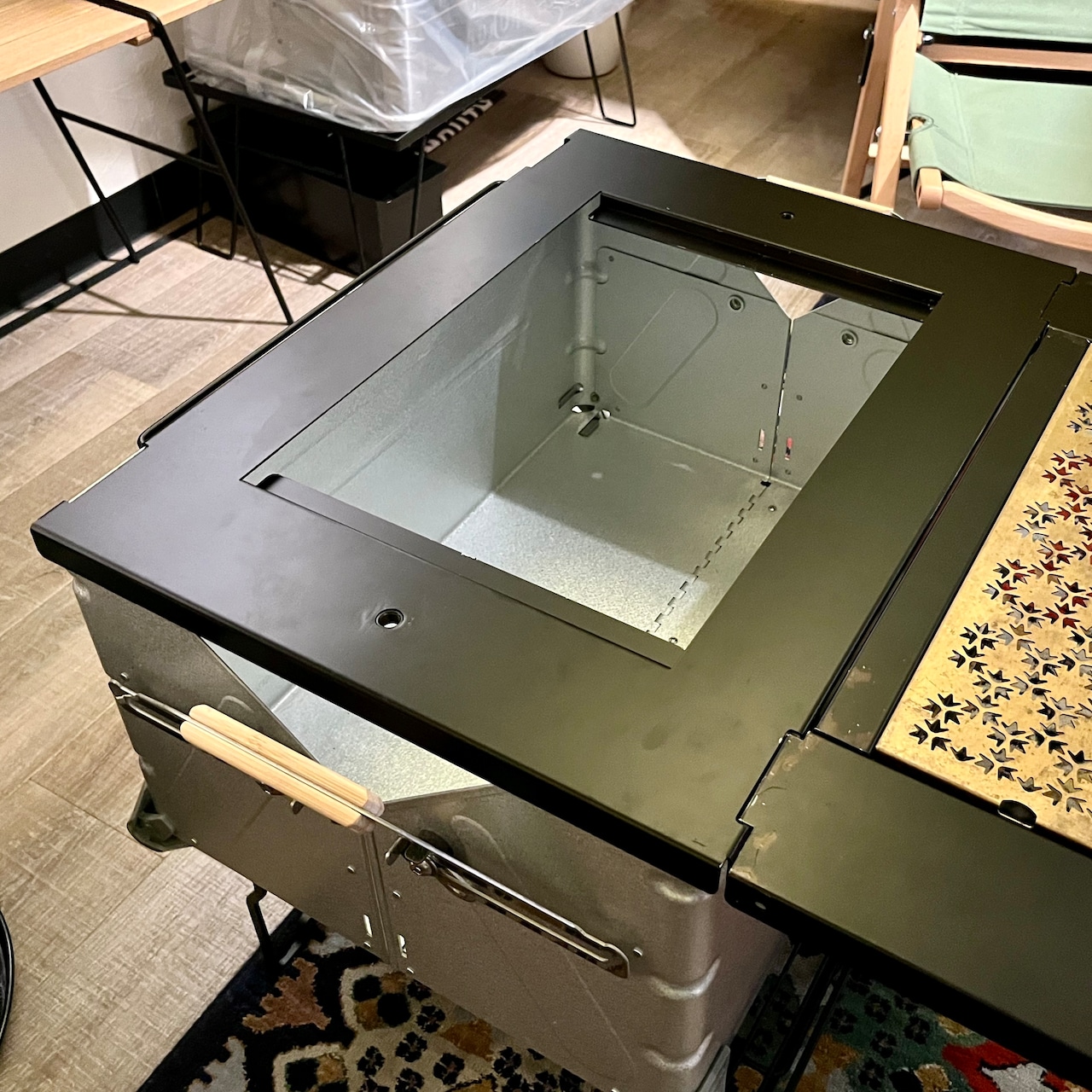 【SALE 10%OFF】シェルコン50 アイアントップフレーム 天板 ブラック ｜802PRODUCTS