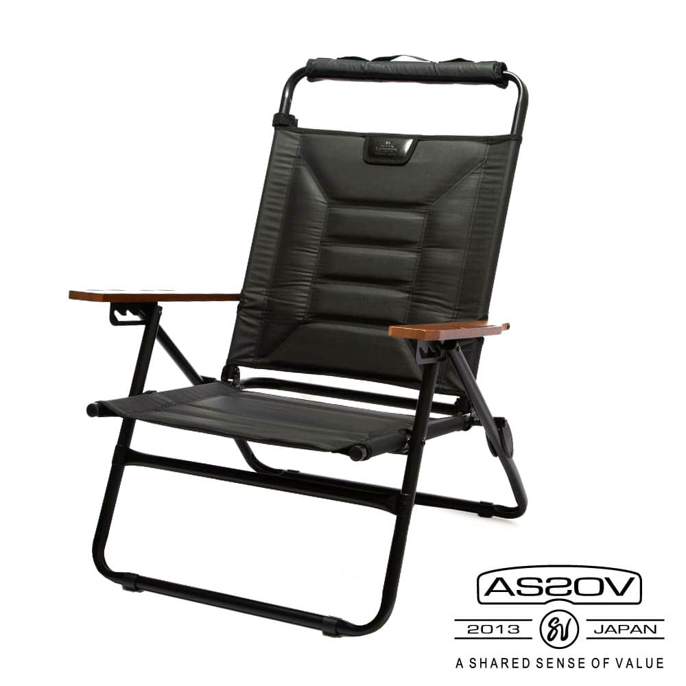 HIGH BACK RECLINING LOW ROVER CHAIR｜BLACK｜ハイバックリクライニングローバーチェア｜AS2OV アッソブ