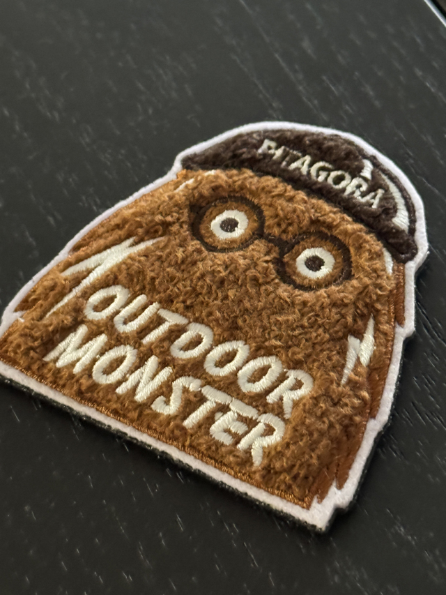 イベント限定モフモフワッペン｜メガネ店主バージョン｜数量限定生産｜OUTDOOR MONSTER