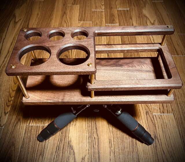 スパイスラック　SPICE-TAGE　三脚Ver. XWAG PRODUCTS SPICE-TAGE 三脚Ver.｜WALNUT EDITION｜XWAG PRODUCTS