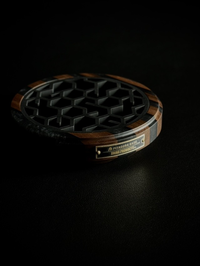 X-TAGE WALNUT×BLACK STRIPE RESIN ｜ブラックストライプレジン｜XWAG