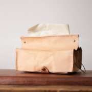 END MATERIAL 卓上ヌメ革ティッシュカバー｜ヌメ｜what will be will be