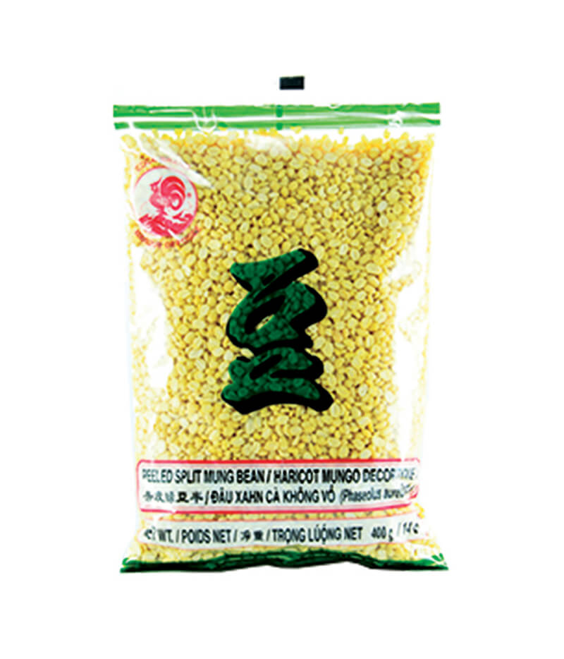 黄色豆（緑豆の皮を取ったもの） パック(500g)/GREEN MUNG BEAN SPLIT HUSKLESS (YELLOW BEAN)(500g)