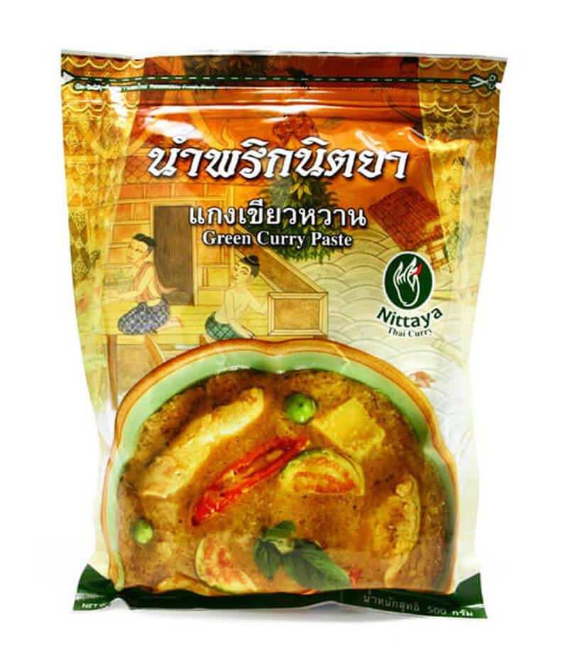 グリーンカレーペースト(ニタヤ)(500g)/GREEN CURRY PASTE （NITTAYA） (500g)