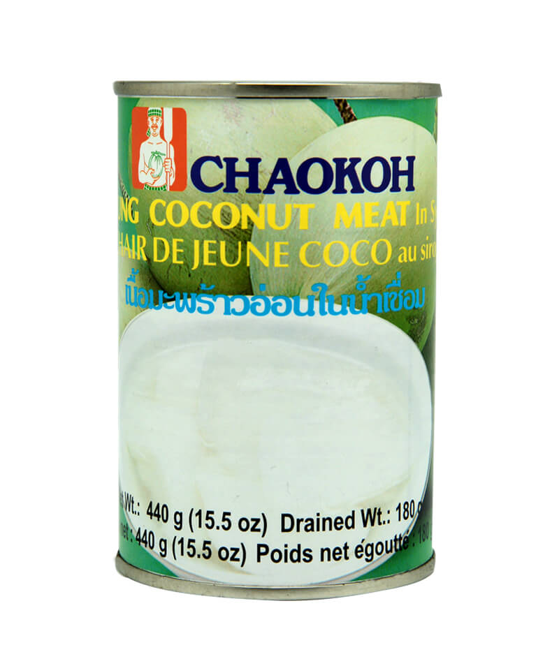 チャオコー ココナッツ果肉 シロップ漬け缶(440g)/COCONUT MEAT IN SYRUP (CHAOKOH)(440g)