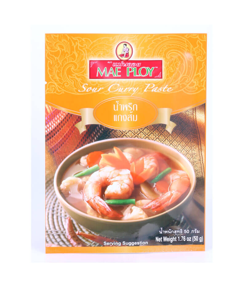サワーカレーペースト(メープロイ)(50g)/SOUR VEGETABLE CURRY PASTE （MAE PLOY）PACK (50g)