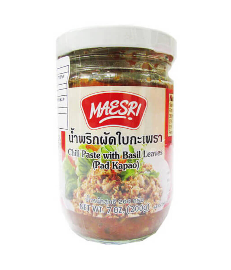 パッバイガパオペースト(メイシー)(200g)/CHILLI PASTE BASIL LEAVES(MAESRI) (200g)