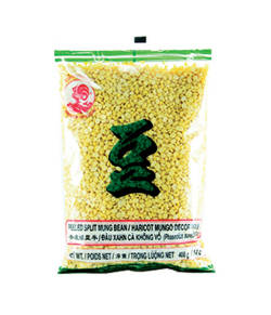 黄色豆（緑豆の皮を取ったもの） パック(500g)/GREEN MUNG BEAN SPLIT HUSKLESS (YELLOW BEAN)(500g)