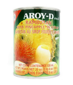 ランブタンとパイナップル アロイディー(565g)/RAMBUTAN W/PINEAPPLE IN SYRUP (AROY-D)(565g)