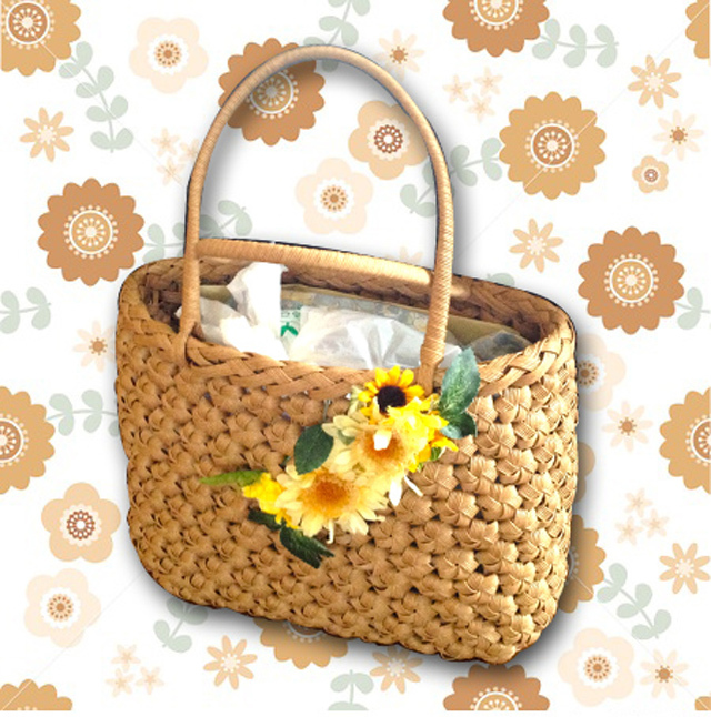 【Fika】北欧風エコハンドクラフトバッグ