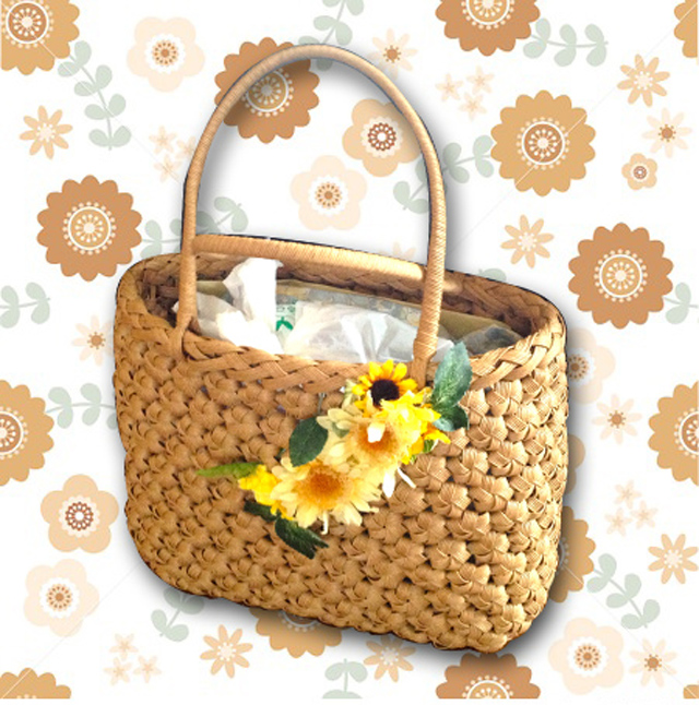 【Fika】北欧風エコハンドクラフトバッグ