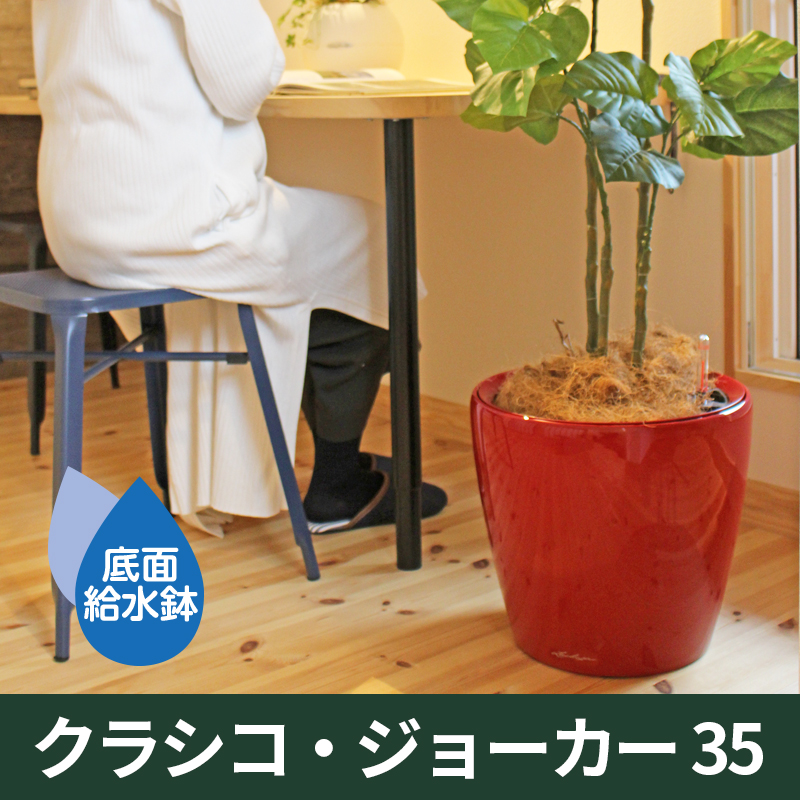 Lechuza レチューザ クラシコ 35 白つやあり 軽量植木鉢 ドイツ製 ドイツ生まれの機能美プランター『レチューザ』クラシコ・ジョーカー