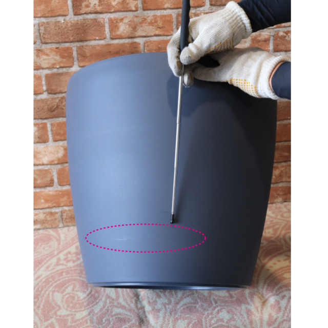 新品⭐︎Lechuza レチューザ　ストーングレー 35センチ ドイツ生まれの機能美プランター『レチューザ』ラウンド43｜底面