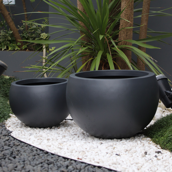 手作り 屋久島 プランツボウル プランターカバー 火鉢 切り株 美品 木彫り リダン ボウル｜ヤマテーのガーデンプランター